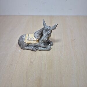 Hawthorne Village Heavenly Blessings Nativity Collection Donkey Figurine Grey